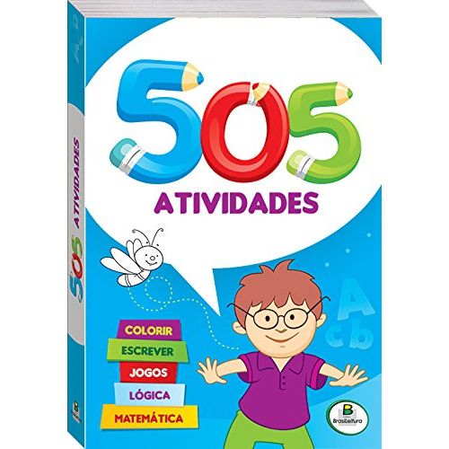 Livro Infantil 505 Atvidades Passatempos Jogos Lógica Entre Outros