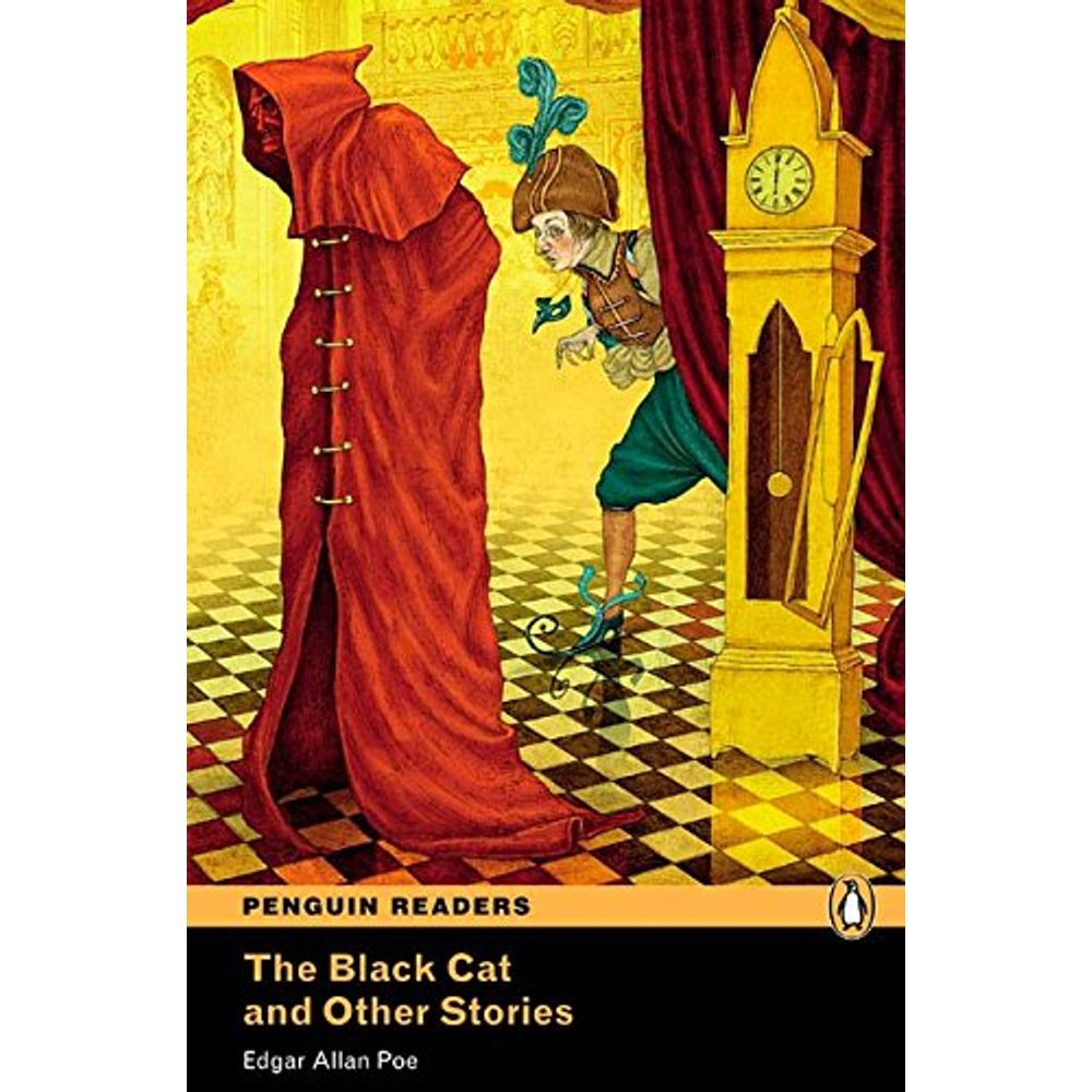 Read the three stories. The Black Cat and other stories. Black Cat Readers. Черный кот с книгой.